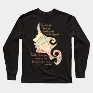 Bohemian Art. Fearfully and Wonderfully made Long Sleeve T-Shirt